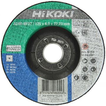 HiKOKI 4100232 - Disc polizare metal 125x22.2x6 mm