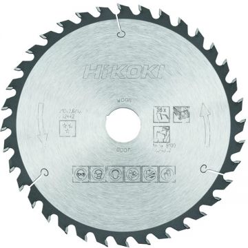 HiKOKI 752442 - Panza fierastrau circular lemn 210x30x2.6 mm 36 dinti