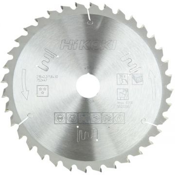 HiKOKI 752447 - Panza fierastrau circular lemn 216x30x2.2 mm 36 dinti