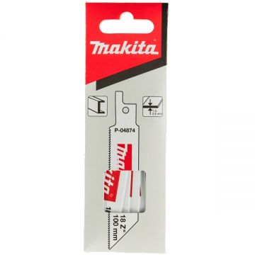 Makita P-04874 - Set panze fierastrau sabie bimetal 100 mm 18 dinti/inch dantura standard 5 bucati