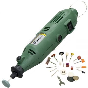 Stayer MULTI DRILL 130 - Polizor drept cu fir 130 W bucsa 3.2 mm valiza plastic accesorii