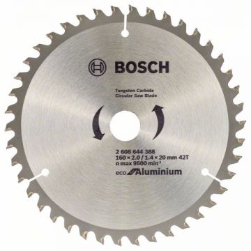 Bosch Eco for Aluminium - Panza fierastrau circular aluminiu 160x20/16x2 mm 42 dinti