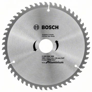 Bosch Eco for Aluminium - Panza fierastrau circular aluminiu 190x30x2.2 mm 54 dinti