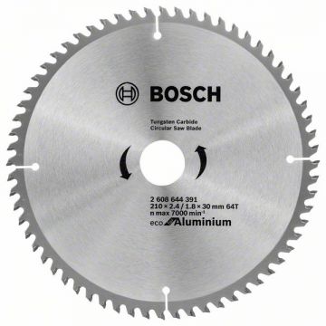 Bosch  Eco for Aluminium - Panza fierastrau circular aluminiu 210x30x2.4 mm 64 dinti