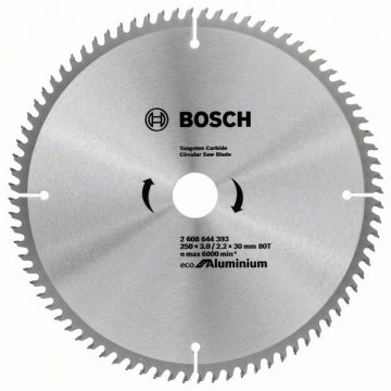 Bosch Eco for Aluminium - Panza fierastrau circular aluminiu 250x30x3 mm 80 dinti