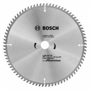 Bosch Eco for Aluminium - Panza fierastrau circular aluminiu 305x30x3 mm 80 dinti