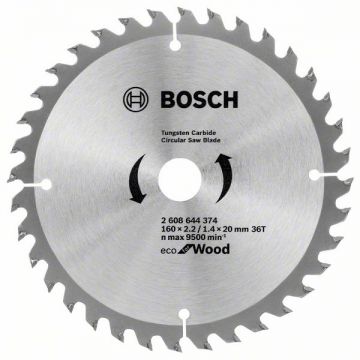 Bosch Eco for Wood - Panza fierastrau circular lemn 160x20/16x2.2 mm 36 dinti