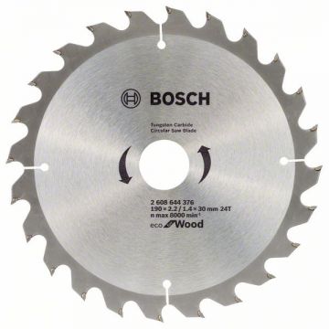 Bosch Eco for Wood - Panza fierastrau circular lemn 190x30x2.2 mm 24 dinti