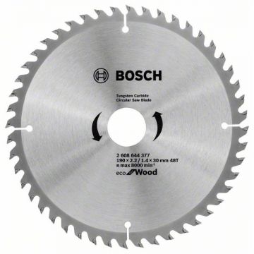 Bosch Eco for Wood - Panza fierastrau circular lemn 190x30x2.2 mm 48 dinti