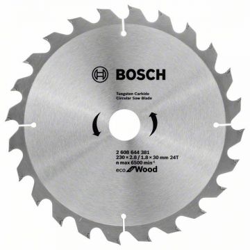 Bosch Eco for Wood - Panza fierastrau circular lemn 230x30x2.8 mm 24 dinti