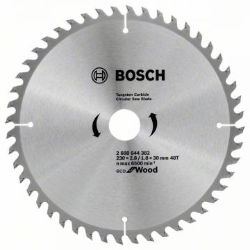 Bosch Eco for Wood - Panza fierastrau circular lemn 230x30x2.8 mm 48 dinti