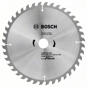 Bosch Eco for Wood - Panza fierastrau circular lemn 254x30x3 mm 40 dinti