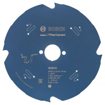 Bosch Expert for Fiber Cement - Panza fierastrau circular fibrociment 184x30x2.2 mm 4 dinti