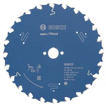 Bosch Expert for Wood - Panza fierastrau circular lemn 190x20x2.6 mm 24 dinti