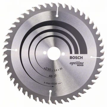 Bosch Optiline Wood - Panza fierastrau circular lemn 230x30x2.8 mm 48 dinti