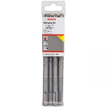 Bosch Plus-5X - Set burghie SDS-Plus 10 mm 10 bucati beton armat