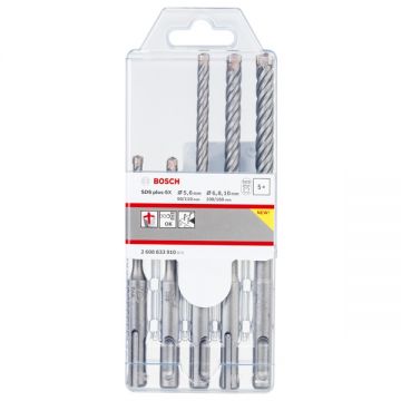 Bosch Plus-5X - Set burghie SDS-Plus 5-10 mm 5 bucati beton armat