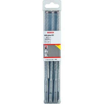 Bosch Plus-5X - Set burghie SDS-Plus 6.5 mm 10 bucati beton armat