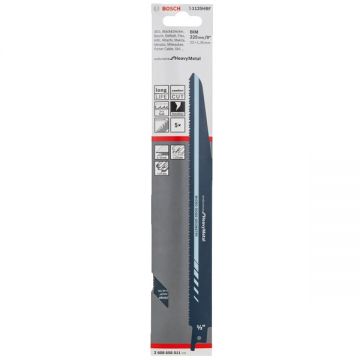 Bosch S 1125 HBF - Set panze fierastrau sabie bimetal 225 mm 10+12+14 dinti/inch dantura 3x3 Tooth Geometry Micro Edge 5 bucati