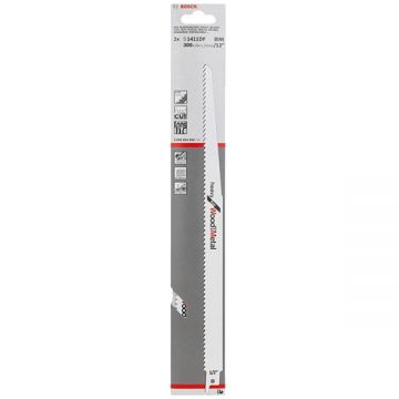 Bosch S 1411 DF - Set panze fierastrau sabie bimetal 300 mm 6 dinti/inch dantura standard 2 bucati