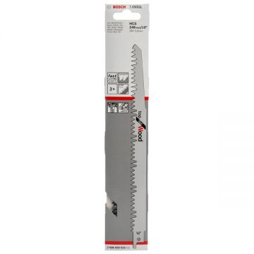 Bosch S 1531 L - Set panze fierastrau sabie HCS 240 mm 5 dinti/inch dantura standard 2 bucati