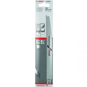 Bosch S 2345 X - Set panze fierastrau sabie HCS 200 mm 6-10 dinti/inch dantura progresiva 2 bucati