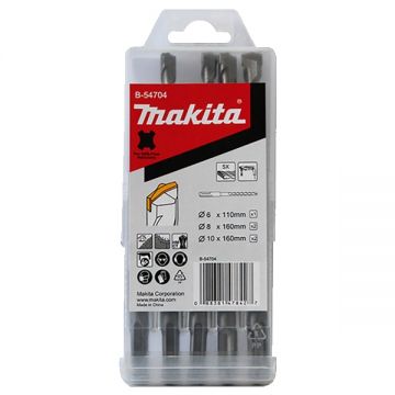 Makita B-54704 - Set burghie SDS-Plus 6-10 mm 5 bucati beton armat