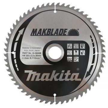 Makita MAKBLADE - Panza fierastrau circular lemn 250x30x2.3 mm 60 dinti