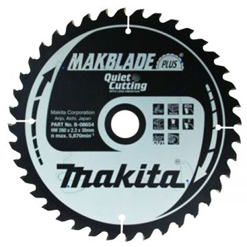 Makita  MAKBLADE PLUS - Panza fierastrau circular lemn 260x30x2.3 mm 40 dinti