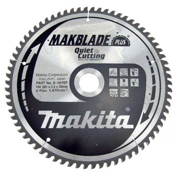 Makita MAKBLADE PLUS - Panza fierastrau circular lemn 260x30x2.3 mm 70 dinti