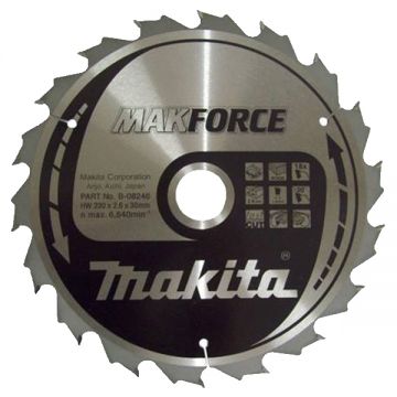 Makita MAKFORCE - Panza fierastrau circular lemn 230x30x2.6 mm 18 dinti