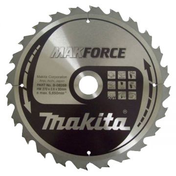 Makita MAKFORCE - Panza fierastrau circular lemn 270x30x2.6 mm 24 dinti