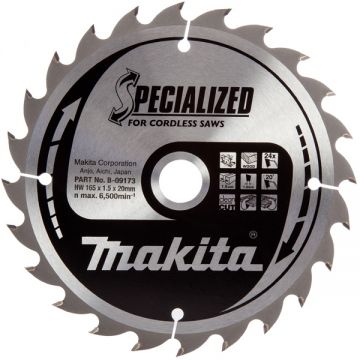 Makita SPECIALIZED - Panza fierastrau circular lemn 165x20x1.5 mm 24 dinti