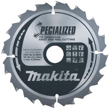 Makita SPECIALIZED - Panza fierastrau circular lemn 185x30x2 mm 16 dinti