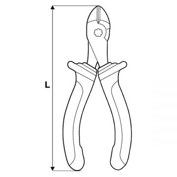 Topmaster 210118 - Cleste cu tais lateral 180 mm