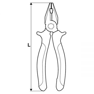 Topmaster 210401 - Cleste combinat 160 mm izolatie 1000 V