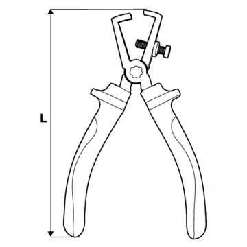 Topmaster 210408 - Cleste pentru dezizolat 170 mm izolatie 1000 V