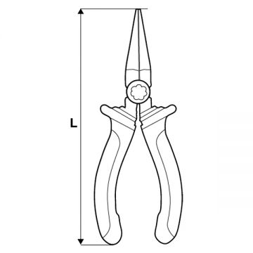 Topmaster  211011 - Cleste cu varf rotund 125 mm