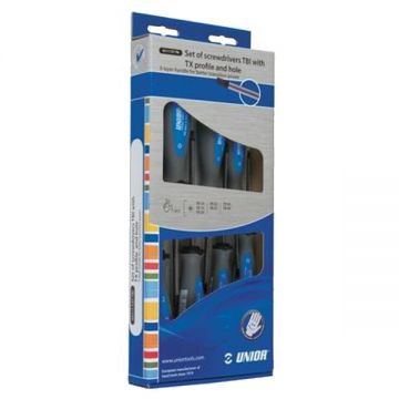 Unior 621/1CS7TBI - Set surubelnite cu profil torx 7 bucati