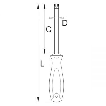 Unior 621TBI - Surubelnita cu profil torx 80 mm TX10