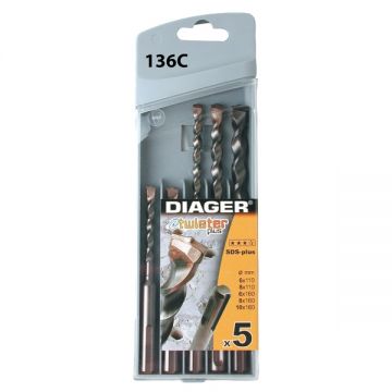 Diager 110 - Set burghie SDS-Plus 6-10 mm 5 bucati