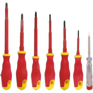 Evotools 605079 - Set surubelnite cu profil PH si plat 7 bucati izolatie 1000 V