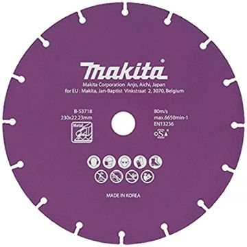 Makita B-53718 - Disc diamantat de taiere segmentat 230x22.2x1.3 mm taiere uscata