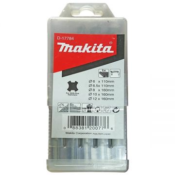 Makita D-17784 - Set burghie SDS-Plus 6-12 mm 5 bucati beton armat