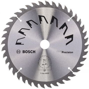 Bosch PRECISION - Panza fierastrau circular lemn 184x16x2.5 mm 40 dinti