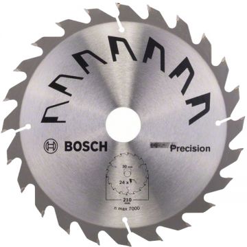 Bosch PRECISION - Panza fierastrau circular lemn 210x30x2.5 mm 24 dinti