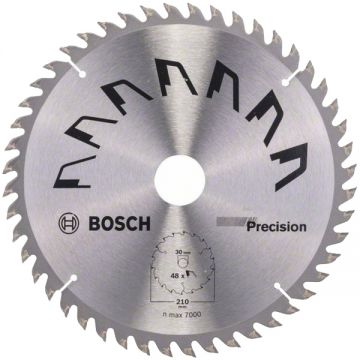 Bosch PRECISION - Panza fierastrau circular lemn 210x30x2.5 mm 48 dinti