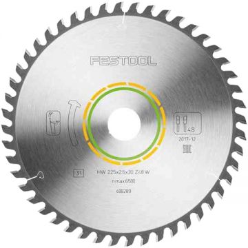 Festool WOOD FINE CUT HW - Panza fierastrau circular lemn 225x30x2.6 mm 48 dinti