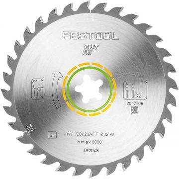 Festool WOOD UNIVERSAL HW - Panza fierastrau circular lemn 190xFastFixx2.6 mm 32 dinti