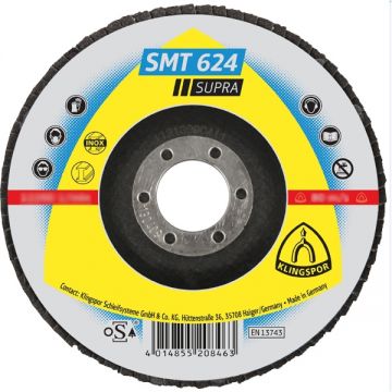 Klingspor SMT 624 SUPRA - Disc lamelar profil convex 150x22.2 mm granulatie 60